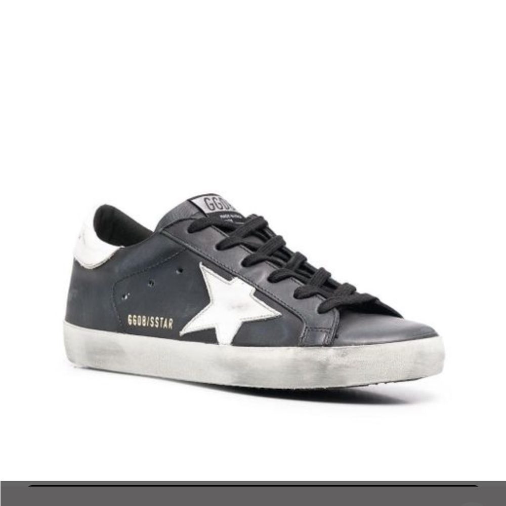 Golden Goose
Women's Gray Black Superstar Logo Patch Sneakers